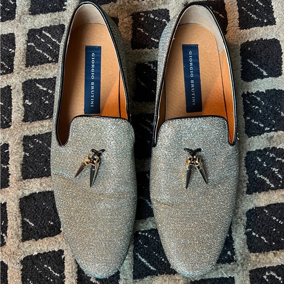 GIORGIO BRUTINI IRRIDESCENT LOAFERS - Picture 3 of 9